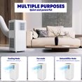 thumbnail image 4 of M optimized 8000Btus Portable Air Conditioner, 3 in 1 Portable AC Unit Cools up to 350 Sq. Ft, Multi-function Mode, Dehumidifier, Fan Mode, Room Air Conditioner Portable for Home, 4 of 6