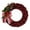Black/Red, variant on Christmas Wreath for Front Door, Holiday Burlap Buffalo Check Wreath,Buffalo Plaid Christmas Decorations, Christmas Garland with Bow and Pine Branches, Berry for Holiday Porch Window