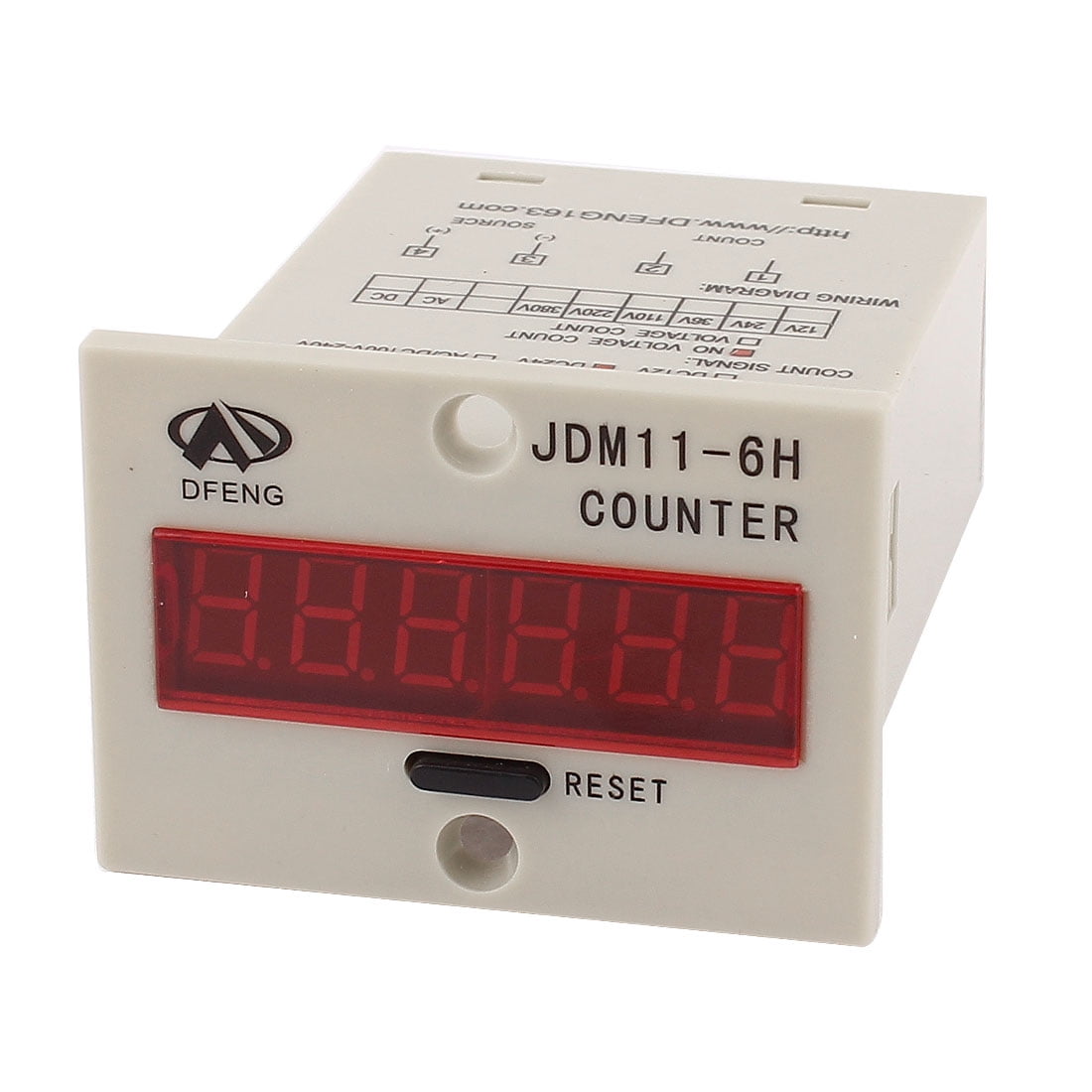 JDM11-6H DEL Panneau D/'affichage Compteur Numérique cumulatifs AC 220 V