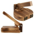 thumbnail image 1 of Luxshiny 2pcs Pierogi Maker Press Wood Light Brown for Beginners Cooking, 1 of 6