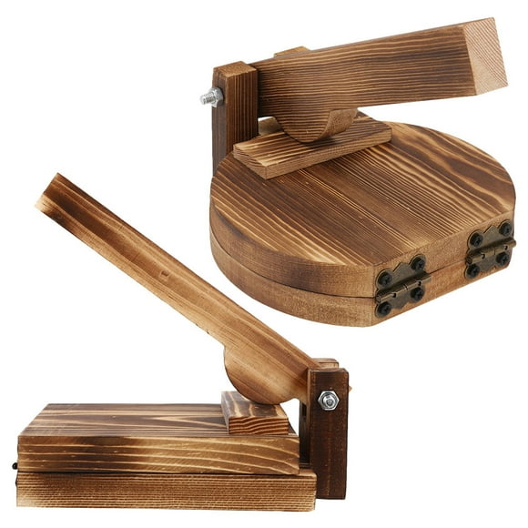 Luxshiny 2pcs Pierogi Maker Press Wood Light Brown for Beginners Cooking