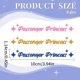 thumbnail image 2 of 6 Pack Passenger Princess Sticker,Vinyl Passenger Princess Sticker,Cute Waterproof Rearview Sun Visor Vanity Mirror Window Decal Stickers, 2 of 5