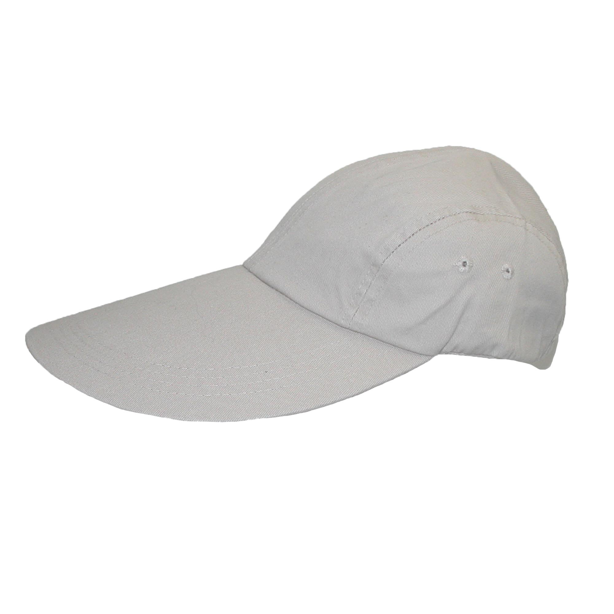 Cotton Long 5 Inch Bill Visor Baseball 