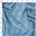 thumbnail image 3 of Soimoi Poly Georgette Fabric Shells Ocean Fabric Prints By Yard 52 Inch Wide, 3 of 6