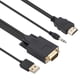 thumbnail image 3 of 1.8m HDMI-compatible to VGA Video Cable for Projector (With Power Supply Line) Sywqhk Para estrenar, 3 of 4