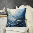 thumbnail image 2 of YINGXI  Blue Grey Circles Pillow Covers Mordern Absract Art Throw Pillows for Couch Soft Velvet Both Print Cushion Covers for Home Sofa 20x20in, 2 of 5