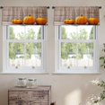 thumbnail image 2 of LALILO Kitchen Curtain Valance Autumn Pumpkins Rod Pocket Window Curtain 52"x 18" Set of 2, 2 of 7