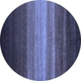thumbnail image 1 of Ahgly Company Indoor Round Abstract Blue Contemporary Area Rugs, 8' Round, 1 of 4