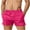 Hot Pink, variant on Dxzfnsa Plus Size Shorts for Men Summer Men's Loose Solid Color Quick Dry Swim Trunks Soft Comfort Elastic Waist Drawstring Beach Shorts with Pockets