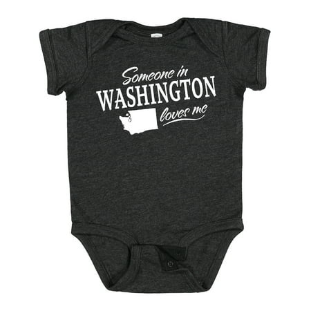 

Inktastic Someone in Washington Loves Me Gift Baby Boy or Baby Girl Bodysuit
