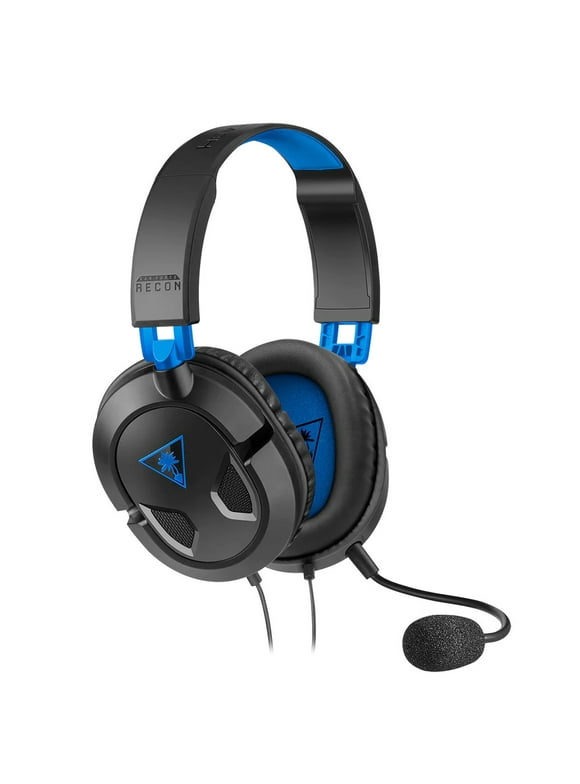 Turtle Beach Recon 50 PlayStation Gaming Headset for PS5, PS4, PlayStation, Xbox Series X, Xbox Series S, Xbox One, Nintendo Switch, Mobile & PC with 3.5mm - Removable Mic, 40mm Speakers - Black