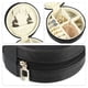 thumbnail image 3 of Caja de joyería redonda portátil Unique Bargains, organizador de joyas para viajes, 1 pieza, color negro, 3 of 6