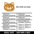 thumbnail image 2 of Round Cat Face Angry Wood Mini Charms Shapes DIY Craft Jewelry - No Hole - 30mm (6pcs), 2 of 7