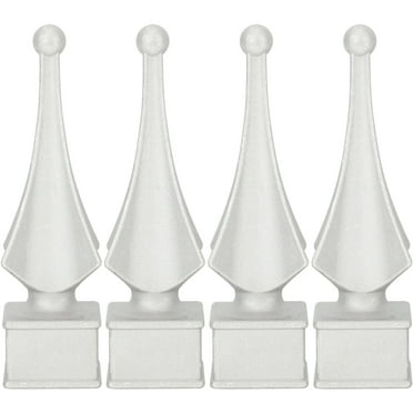 4 Pcs Fences Fence Finials Fence Aluminum Heads Fence for Outdoor Garden Lawn Garden Edging Fence Covers Fence Head Baby