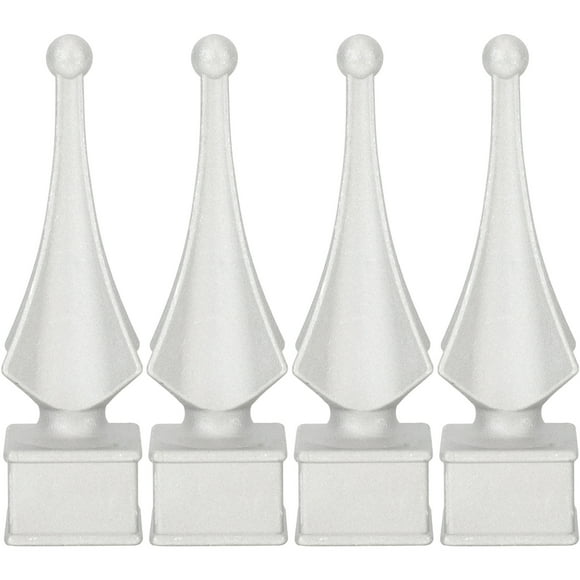 4pcs Aluminum Alloy Fence Spears Fence Finials Outdoor Fence Finial Toppers Fence Decor