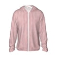 thumbnail image 1 of Fotbe Pink Stripes Chaqueta con Protección Solar UPF 50+ para Hombre y Mujer, Camisa con Capucha y Bolsillos-Large, 1 of 7