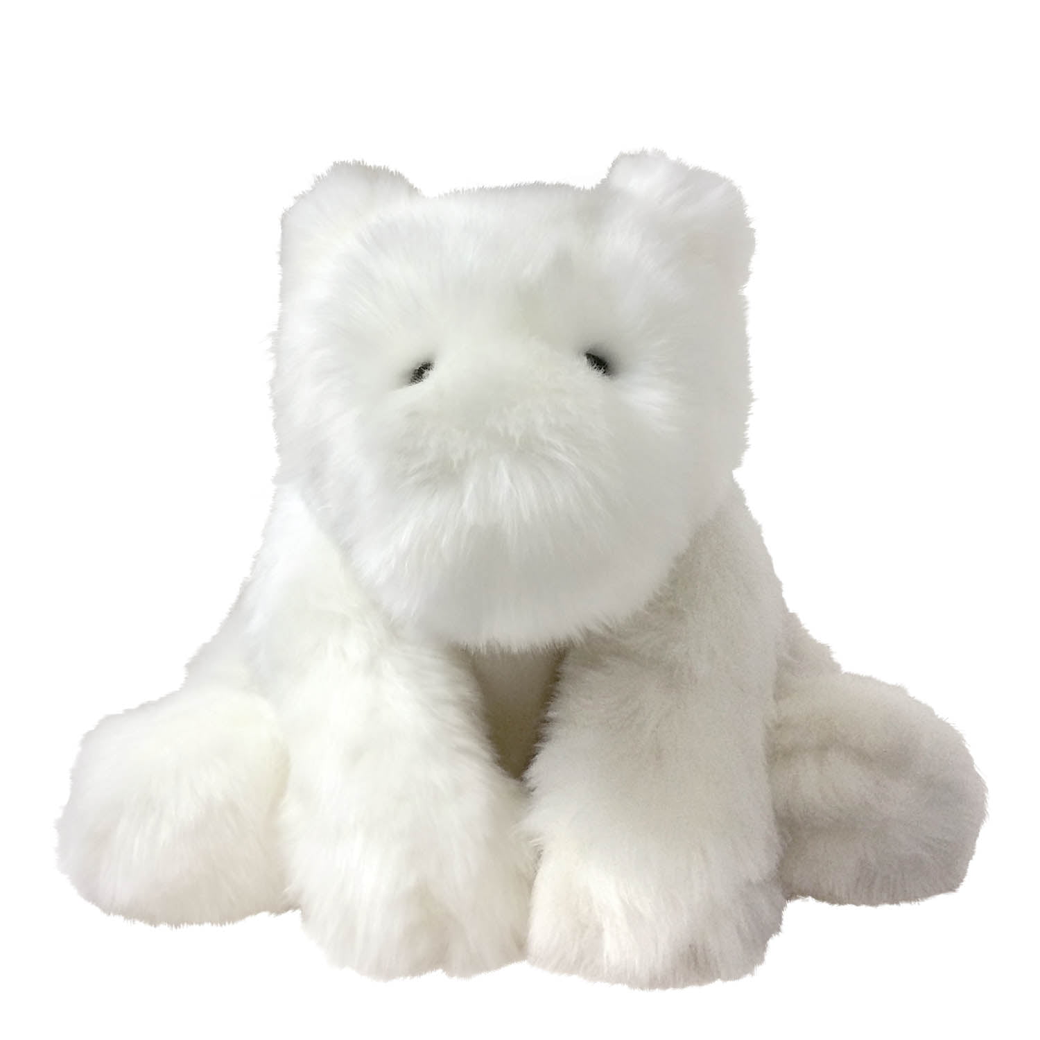 The Manhattan Toy Company Crouching Bunny Stuffed Animal Luxe White 