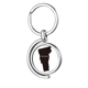 thumbnail image 1 of Vermont America usa mapa silueta Rotating keychain Metal Keyring Holder, 1 of 2