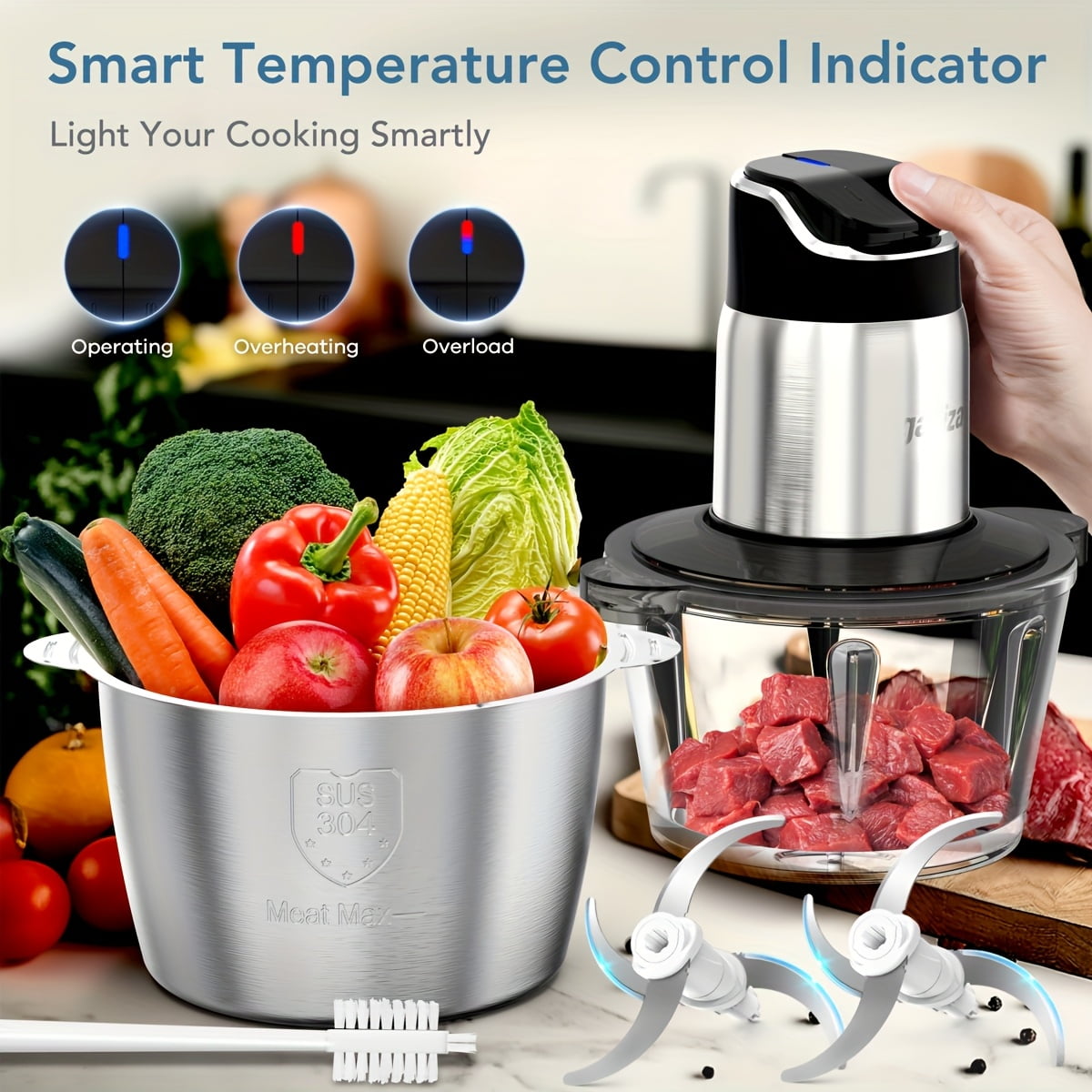 Brentwood Appliances Select FP-581 Stainless Steel Food Processor