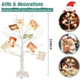 thumbnail image 5 of PEIDUO Money Tree, 22 Inch Gift Card Tree Holder with 6 Clips and 6 Greeting Cards, 24 Warm White Birch Tree with Lights, Christmas Tree Card Holder for Birthday Wedding Indoor Xmas Decorations, 5 of 8