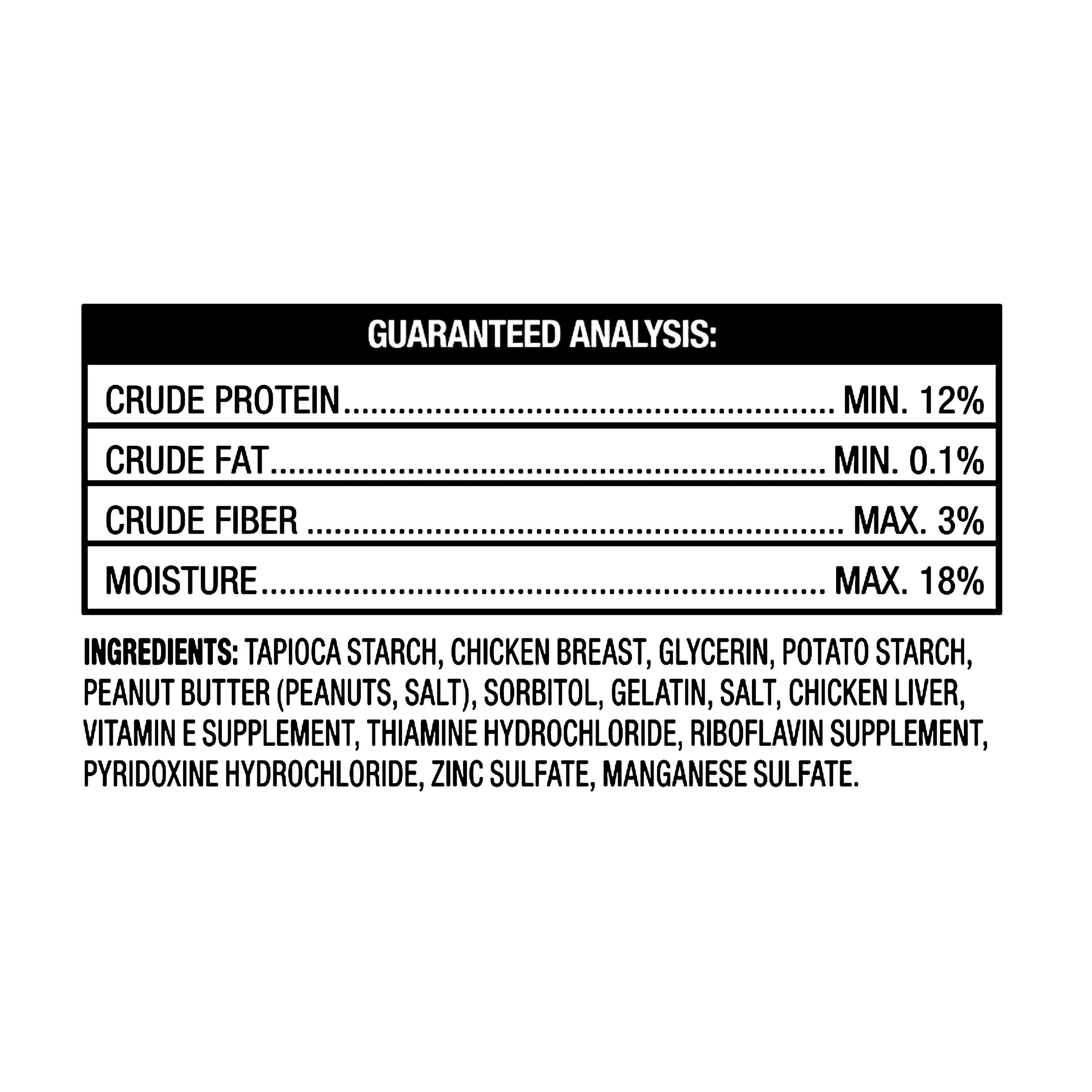 (4 pack) Ol' Roy Chicken & Peanut Butter Flavor Stick Treats for Dogs, 8.47 oz, 4 Count