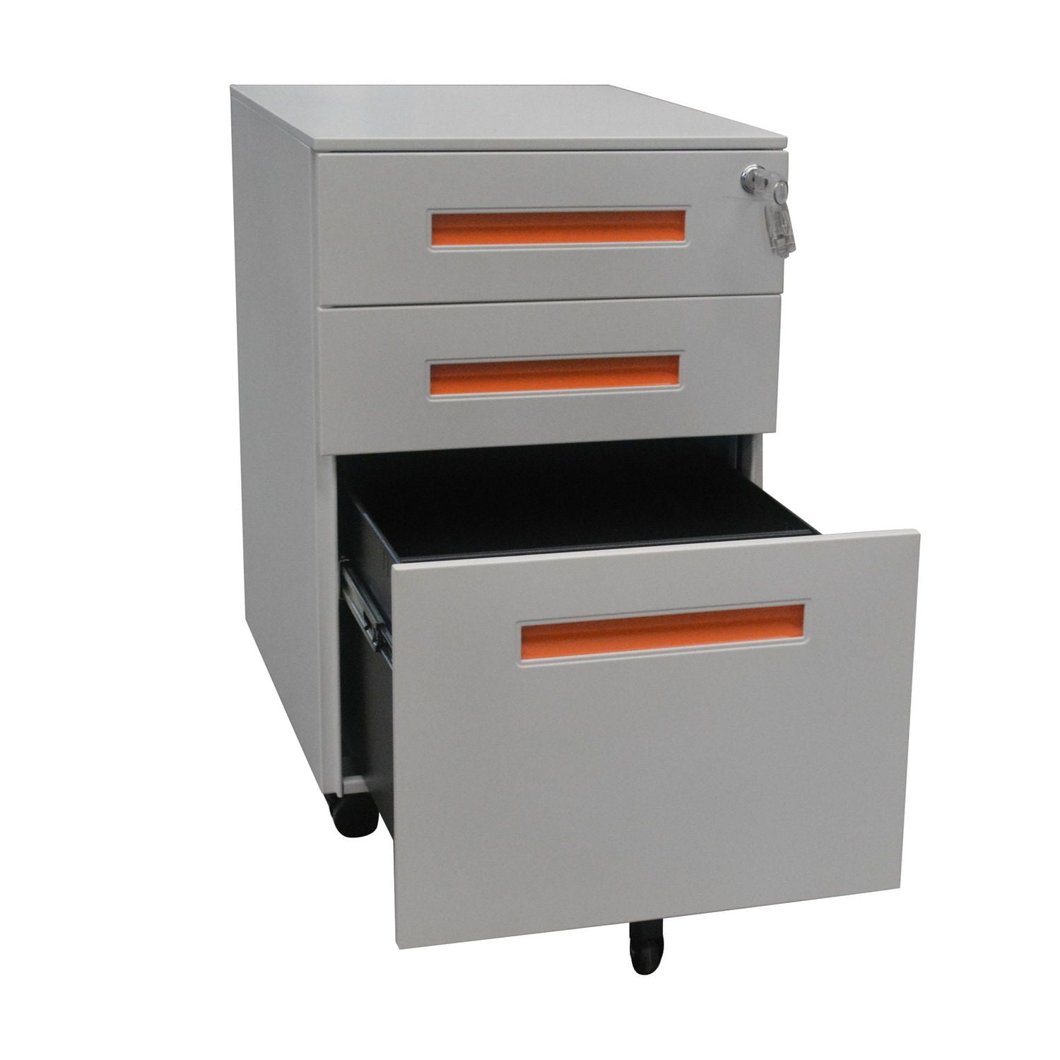 TygerClaw 3 Drawer Lateral Filing Cabinet - White