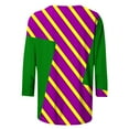 thumbnail image 5 of PMUYBHF T-Shirt Mode Décontracté Col Rond Carnaval Imprimé 3D Manches Sept Quarts pour Femmes 2589 m, 5 of 5
