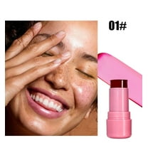 Jelly Lipstick Powder Blusher, Transparent Cheek Stains, Natural Plant Extracts Moisturizing Long Lasting Color Development, Easy To Apply Watercolor Paint Finish Makeup