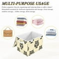 thumbnail image 7 of Storage Box With Lid 16.5x12.6x11.8In Foldable Stacked Household Storage Box Black Cartoon Owl, 7 of 7