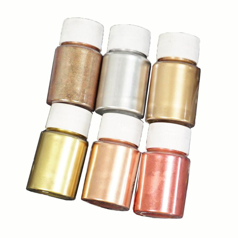 10g/pc Metallic Pigment Powder Metal Sparkle Shimmer Jewelry Paint 10 Colors 