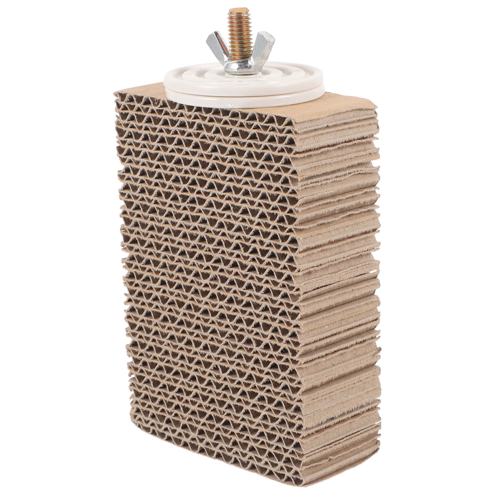 HONMEET Cockatiel Perch with Coffee Corrugated Paper, Parrot Standing Platform for Cockatiels and Small Birds