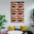 thumbnail image 6 of Eyebrow Pencil Effect Design Poster Eyebrow Pencil Color Guide Art Poster Beauty Salon Decor Poster Decorative Painting Canvas Wall Art Living Room Posters Bedroom Painting, 6 of 7