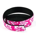 thumbnail image 4 of Country Brook Design - Pink Hawaiian on Black Nylon Webbing (1 Inch, 5 Yards), 4 of 4