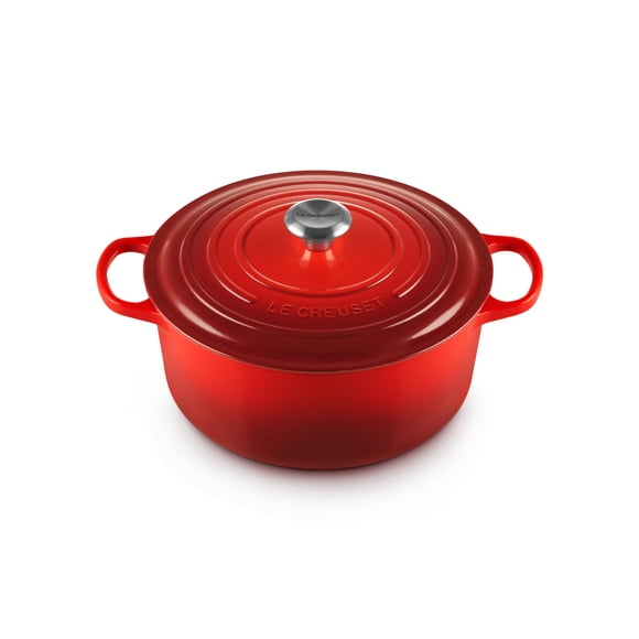 Horno holandés Le Creuset de hierro fundido esmaltado de 7.25 cuartos de galón, color cereza