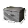 thumbnail image 3 of HOZVOMI Thickened Large Capacity Quilt Storage Bag for Household Wardrobe, Clothing Storage Box with Self-contained Organizer, Moving and Packaging Bag, 3 of 6