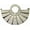 Beige, variant on Women Fashion Hollow Crescent Moon Handbag - Fan Shaped Shell Top Handle, Patent Leather Shoulder Crossbody Bag (Multi-Colors)​