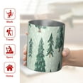 thumbnail image 5 of 12oz Coffee Tumblers Light Green Christmas Tree and Snow Pattern Stainless Steel Vacuum Insulated Travel Tumbler Coffee Cups Mug with Lid and Straw with Cleaning Brush for Cold & Hot Drinks, 5 of 5