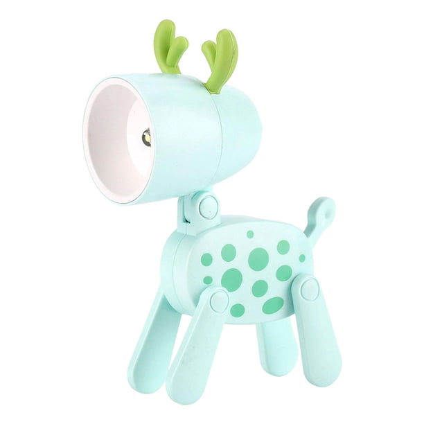 Mini luz de noche, lámpara de mesita de noche, soporte ajustable para teléfono, lámpara de escritorio de lectura para Verde
