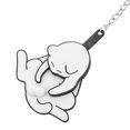thumbnail image 4 of Llavero de gato de dibujos animados: Divertido accesorio giratorio para colgar en mochilas, bolsos y llaves. Llavero decorativo para niñas y mujeres., 4 of 5