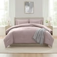 thumbnail image 3 of Ravure Queen Comforter Set, Modern Solid Queen Size Comforter Set, 7-Pc All Season Bedding Comforter Set, Light Pink, 3 of 8