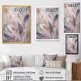 thumbnail image 4 of Designart "Pink Feather Wanderlust" Glam Feather Wall Art For Kitchen, 4 of 5