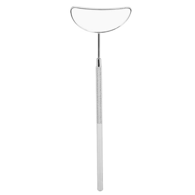 Miroir d'Extension de Cils, Miroir de Maquillage pour Cils en Forme de Lune Antidérapant pour Usage Extérieur Argenté