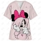 thumbnail image 5 of Ropa de enfermería navideña con estampado de dibujos animados de Minnie y Mickey Mouse, camisetas de mujer, uniforme de trabajo de manga corta para mascotas, camisa de disfraz, 5 of 5