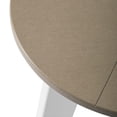 thumbnail image 5 of WestinTrends Pacifica HDPE Plastic Outdoor Round Adirondack Patio Side Table, White/Sand, 5 of 9