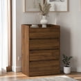thumbnail image 3 of Hassch 4 Drawer Dresser for Bedroom, Chest of Drawers, Closet Storage Organizer for Living Room, Hallway, Wood Color, 3 of 6