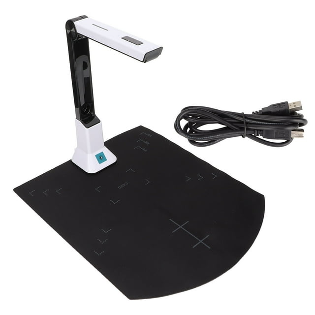 Loewten Caméra Portable pour Documents, Caméra pour Documents 8 Millions de Pixels HD A4 Mise au Point Automatique USB Scanner de Documents pour Scanner des Fichiers Notes Image, Conférence Vidéo Caméra pour Documents