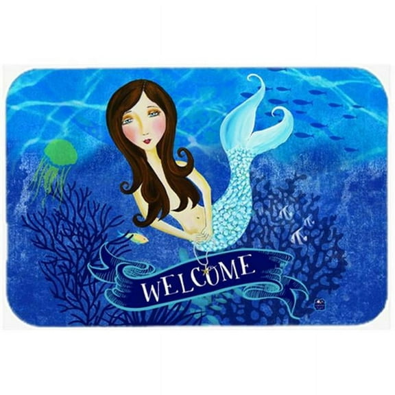 Welcome Mermaid Mouse Pad, Hot Pad or Trivet