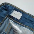 thumbnail image 4 of KIDSCOOL SPACE Baby Little Girls Jeans,Pink Heart Shapped Embroidered Strechy Denim Soft Slim Pants,Blue,18-24 Months, 4 of 6