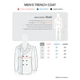 thumbnail image 6 of Hat and Beyond Mens Soft-Brushed Long Sleeve Eight-Buttons Peacoat with Detachable Zipper Bib, 6 of 6