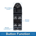 thumbnail image 3 of Interruptor de ventana eléctrica Unique Bargains No. 61316951909 para el lado del conductor delantero izquierdo para BMW 525i 530i 545i negro, 3 of 7
